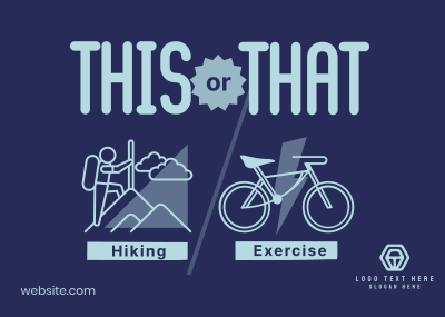 This or That Exercise Postcard Image Preview
