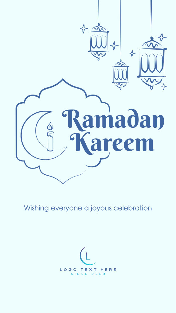 Ramadan Pen Stroke Instagram Story Design Image Preview