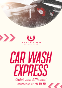 Car Wash Express Flyer Design