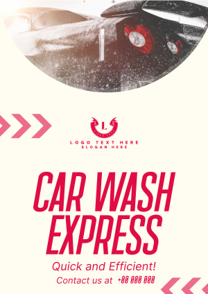 Car Wash Express Flyer Image Preview