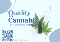 Herbal Marijuana for all Postcard Design