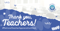 Teacher Week Greeting Facebook Ad Design