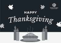 Blessed Thanksgiving Pie Postcard Image Preview