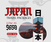 Japan Getaway Facebook Post Design