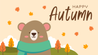 Bear in Autumn Facebook event cover Image Preview
