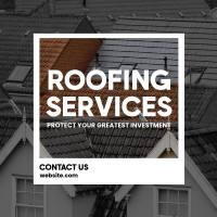 Roofing Service Investment Instagram Post Design