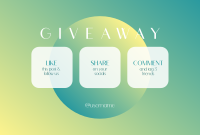 Gradient Planet Giveaway Pinterest board cover Image Preview