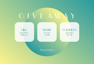 Gradient Planet Giveaway Pinterest board cover Image Preview