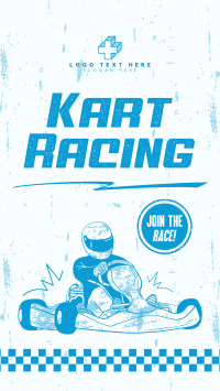 Retro Racing Facebook Story Design