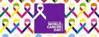 Cancer Day Ribbons Facebook cover Image Preview