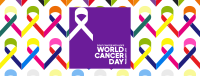 Cancer Day Ribbons Facebook Cover Image Preview