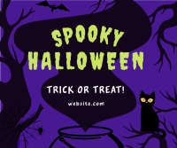 Spooky Halloween Facebook Post Design