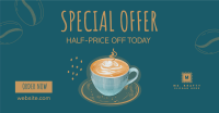 Cafe Coffee Sale Facebook Ad Image Preview