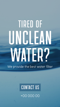 Water Filtration Instagram story Image Preview