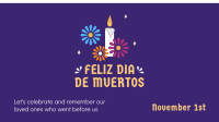 Feliz Dia De Muertos Facebook Event Cover Design
