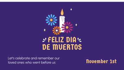 Feliz Dia De Muertos Facebook event cover Image Preview