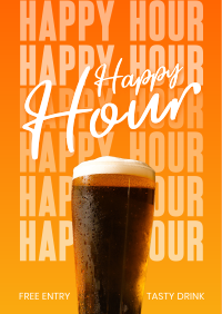 Happy Hour Night Flyer Design