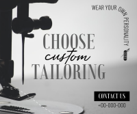 Choose Custom Tailoring Facebook Post Design