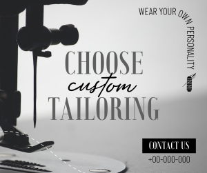 Choose Custom Tailoring Facebook post Image Preview