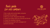 Guide for Solo Campers Facebook Event Cover Design