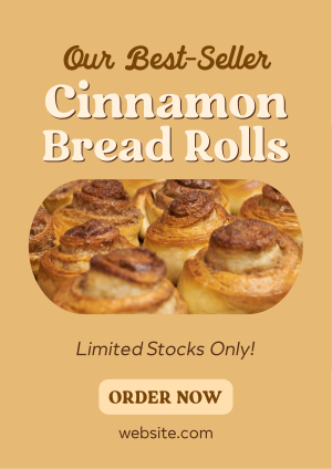 Best-seller Cinnamon Rolls Flyer Image Preview