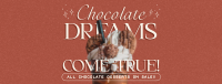 Retro World Chocolate Day Facebook cover Image Preview