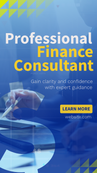 Professional Finance Consultant YouTube short Image Preview