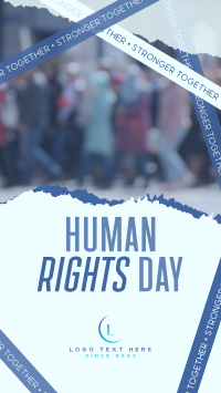Advocates for Human Rights Day Facebook Story Design