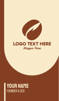 Coffee Bean Roast Business Card Design