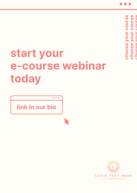 E-Course Webinar Poster Design