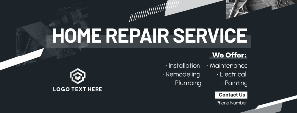 Modern Repair Service Facebook Cover Design Image Preview