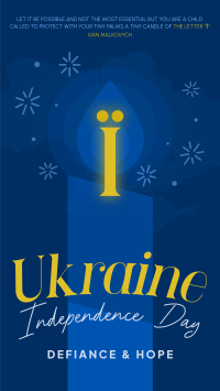 Ukraine Independence Quote Facebook Story Design