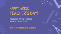 Happy Teacher's Day Facebook event cover Image Preview
