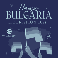 Happy Bulgaria Liberation Day Instagram Post Design
