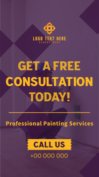 Painting Service Consultation Facebook Story Design
