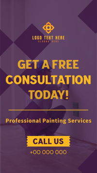 Painting Service Consultation Facebook story | BrandCrowd Facebook ...