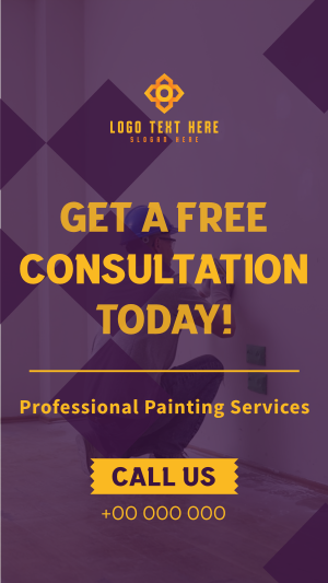 Painting Service Consultation Facebook story Image Preview