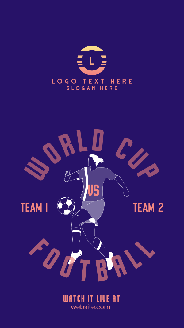 Football World Cup Tournament Instagram Story Design Image Preview