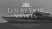 Luxury Yacht Services Facebook Event Cover Design
