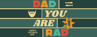 Dad You Are Rad Facebook cover | BrandCrowd Facebook cover Maker