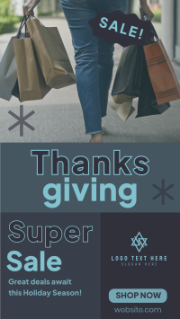 Super Sale this Thanksgiving TikTok video Image Preview