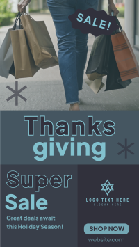 Super Sale this Thanksgiving TikTok Video Preview