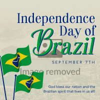 Minimalist Independence Day of Brazil Instagram Post Design