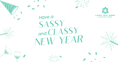 Sassy New Year Spirit Facebook ad Image Preview