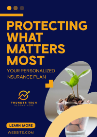 Minimalist Insurance Protection Poster Image Preview