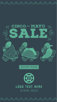 Cinco De Mayo Mascot Sale Facebook Story Design