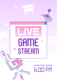 Feminine Game Stream Flyer Image Preview