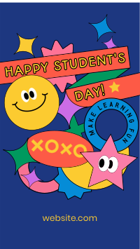Student's day Stickies Facebook Story Design