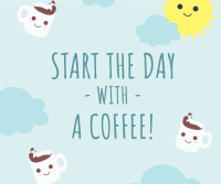 Morning Coffee Facebook Post Design