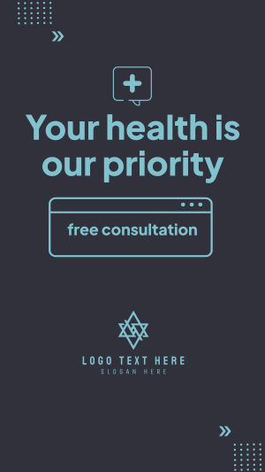 Your Health Is Our Priority Instagram story Image Preview